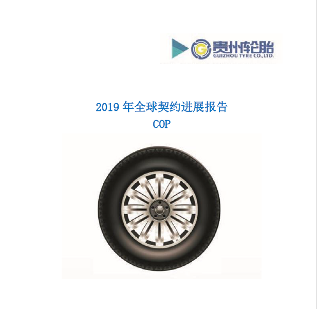 贵州轮胎2019年全球契约年度进展报告COP