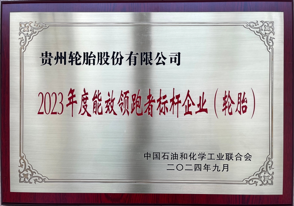 2023年度能效领跑者标杆企业（轮胎）